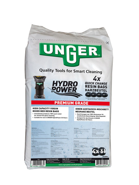 QuickChange Harzbeutel 4 Beutel (24 l) in luftdichtem Sack