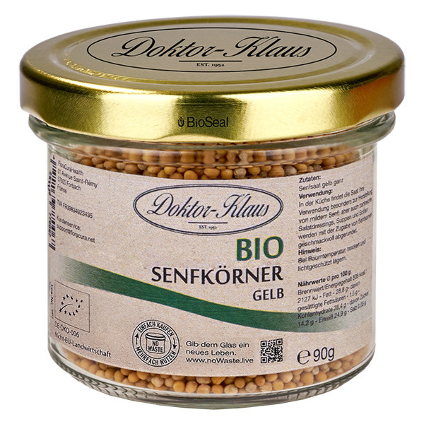 Doktor-Klaus® Senfkörner gelb Bio 90g