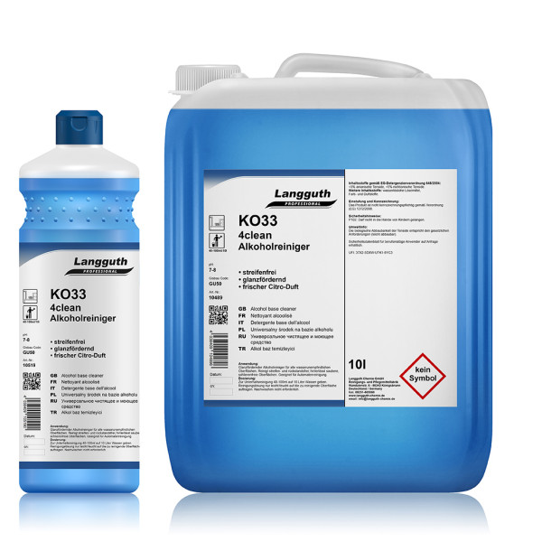 KO33 4clean Alkoholreiniger mit frischem Citro-Duft