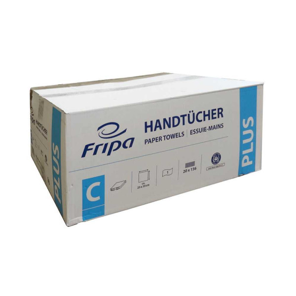 Papierhandtücher 1-lagig C-Falz 25 x 33cm natur