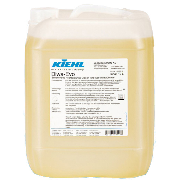 DIWA-Evo 10 l Gläser- und Geschirrspülmittel