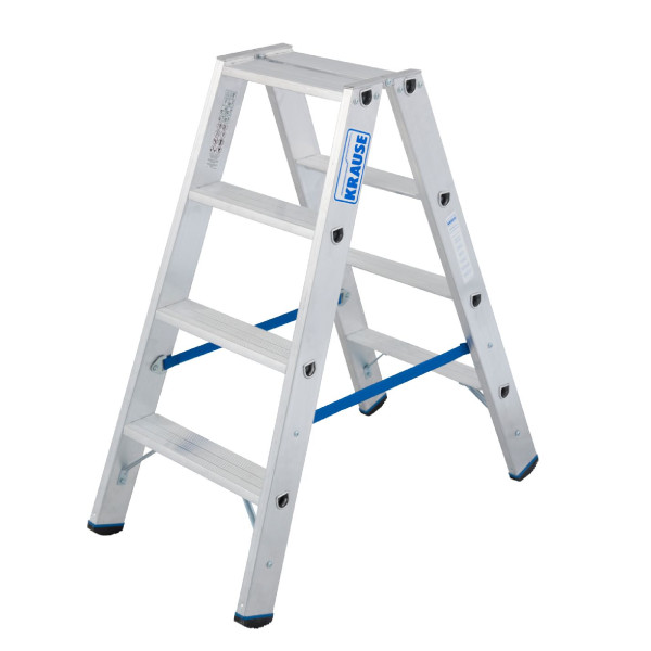 STABILO® Professional Stufen-DoppelLeiter Stufenanzahl 2 x 4 Alu Arbeitshöhe ca.: 2,48 m