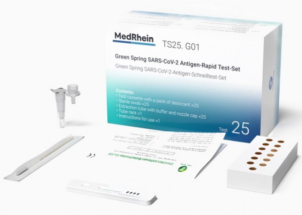 MedRhein Green Spring® PROFI SARS-CoV-2-Antigen Schnelltest (kolloidales Gold) 4in1 Profitest (25 St