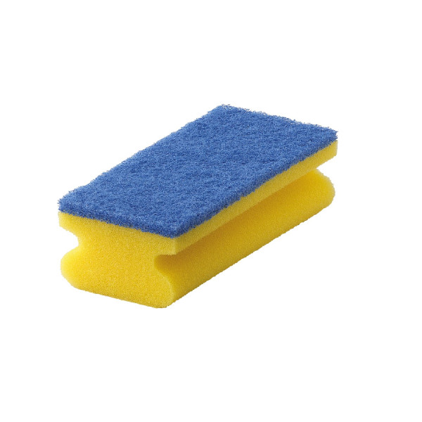 Pad-SchwammVlies Bäderschwamm 7 x 15 cm mit blauer Padseite
