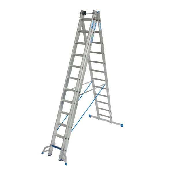 STABILO® Professional VielzweckLeiter Sprossenanzahl 3 x12 Alu Arbeitshöhe ca.: 9,10 m