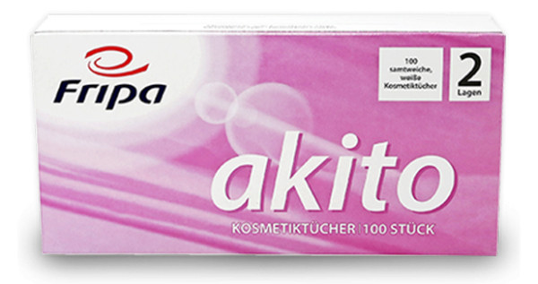 akito®Kosmetiktücher 2-lagig hochweiß