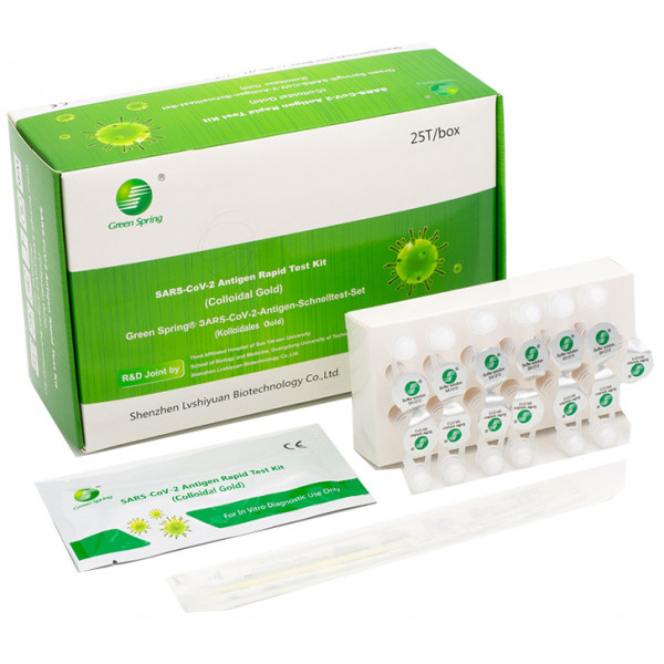 Green Spring® PROFI SARS-CoV-2-Antigen Schnelltest (kolloidales Gold) 4in1 Profitest (25 Stück)