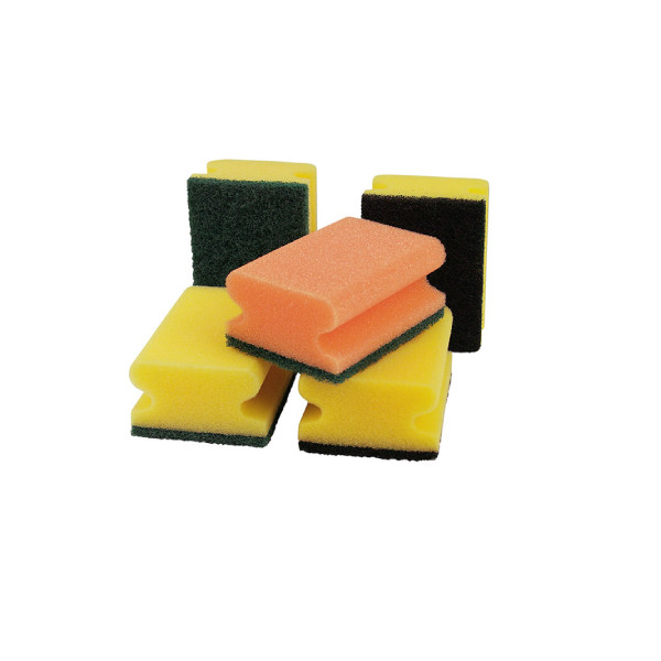 Pad-Schwamm Vlies 7 x 9,5 cm mit Griffleiste