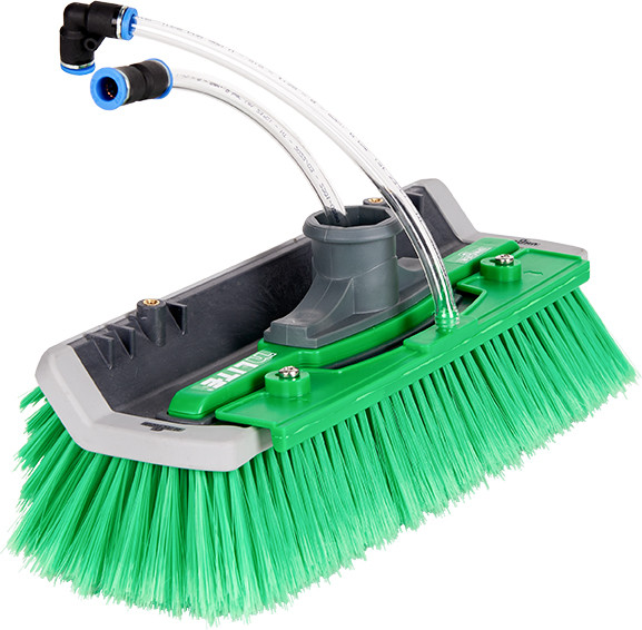 nLite Winkelbürste 28 cm grüne gesplissene Borsten
