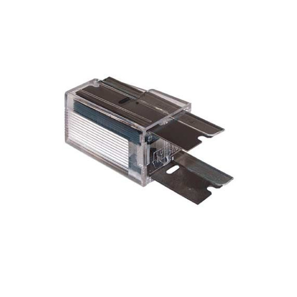 Ersatzklingen 4cm,1 Box = 10 Klingen im Spender Karbon-Glasschaberklingen 4 cm