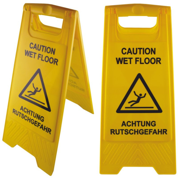 Warnschild "Achtung Rutschgefahr"