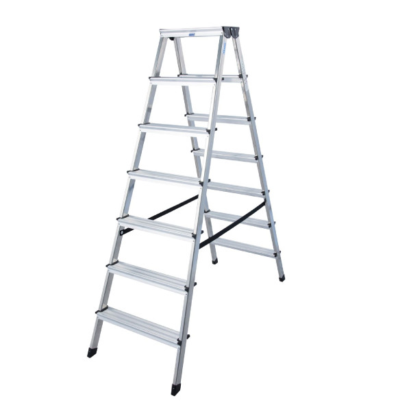 Monto® Stufen-DoppelLeiter Dopplo® Stufenanzahl 2 x 7 Alu ca.: 3,05 m