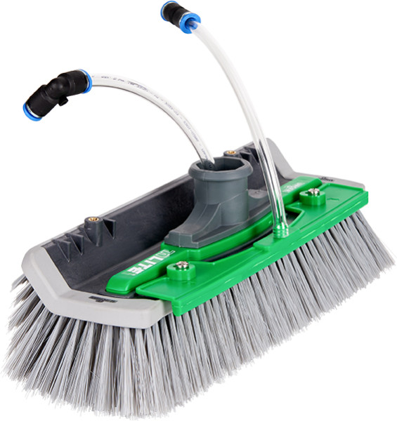 nLite Winkelbürste 41 cm graue ungesplissene Borsten