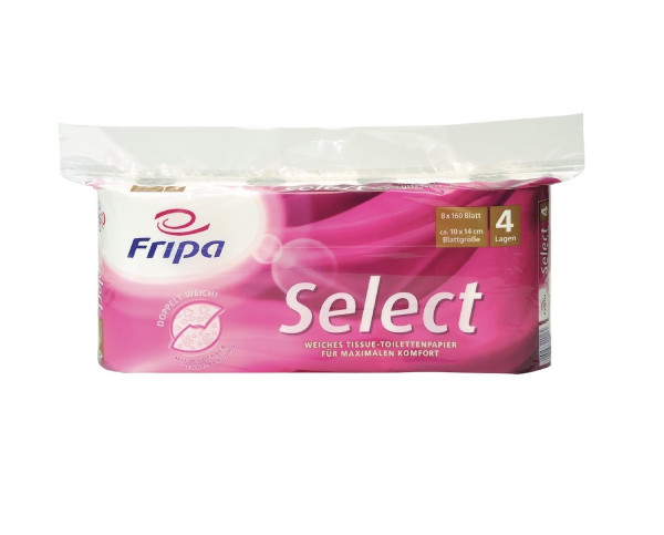 Toilettenpapier SELECT 4-lagig Großpackung 48 Rollen