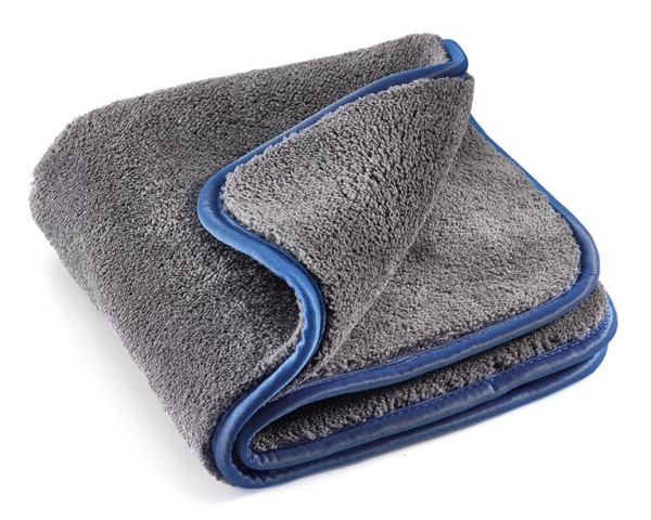 Mikrofaser MEGA Flausch plus grau/blau 40x40cm