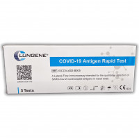 Clungene® LAIEN 5er Antigen Test - COVID-19 Schnelltest (Nasal Swab) - CE 1434 (5 Stück) Clungene® LAIEN 5er Antigen Test - COVID-19 Schnelltest (Nasal Swab) - CE 1434 (5 Stück)